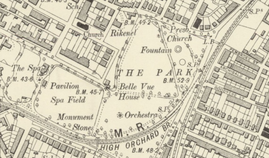 Gloucester - Spa Ground : Map credit National Library of Scotland